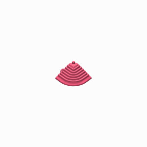 Abschlusskante für 18mm Klickfliesen Eckteil pink